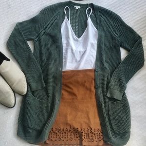 BP Green Cardigan